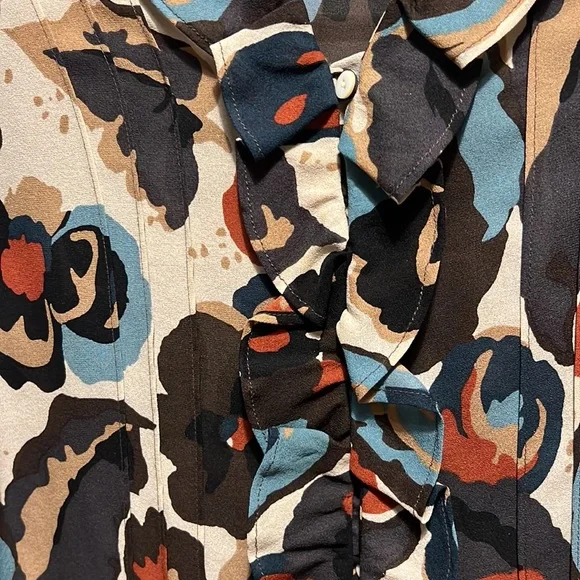 Vintage silk blouse - Picture 4 of 8